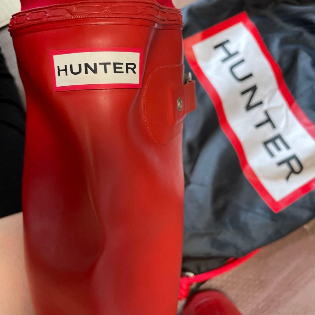 希少⭐︎HUNTER 折りたたみ　ハンターパッカブルレインブーツ