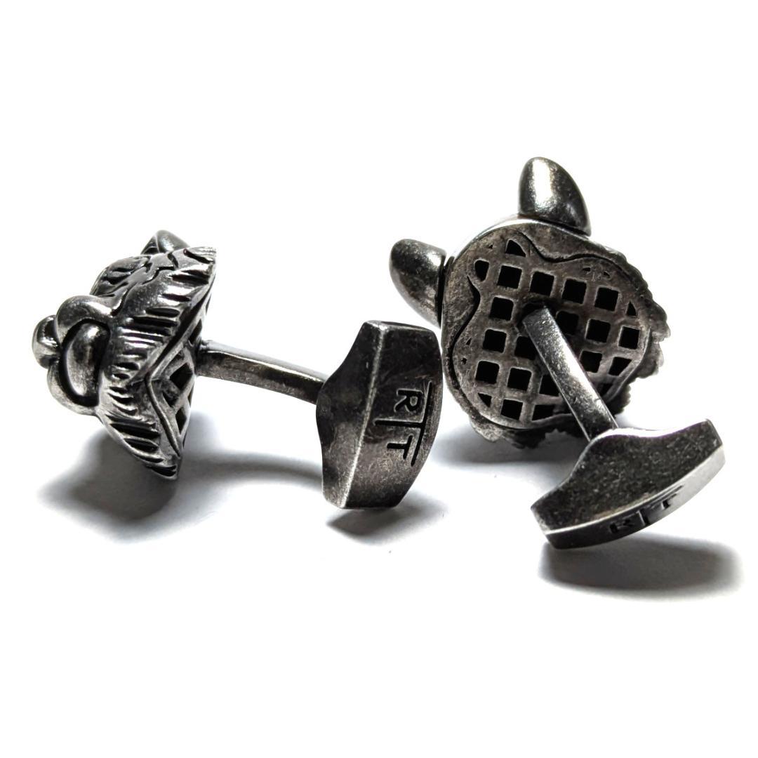 tac181 タテオシアン カフリンクス メカニカルアニマル シルバー