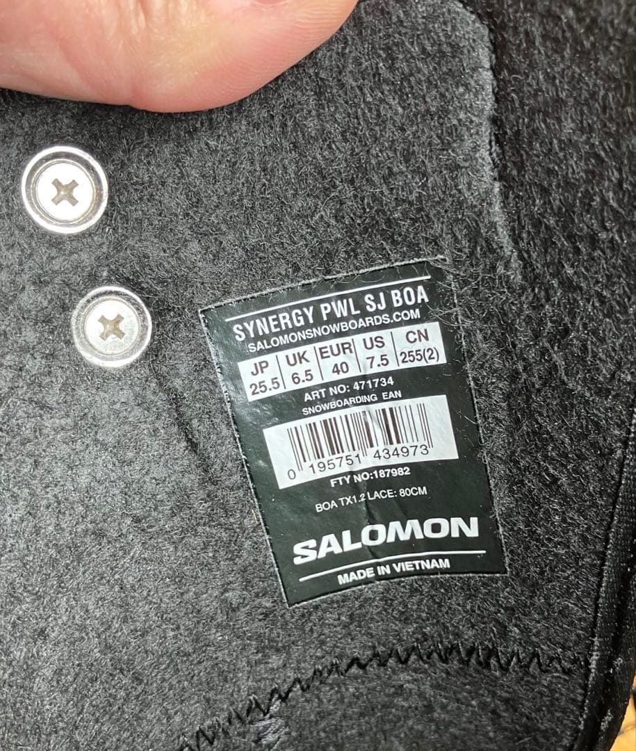 【23-24】SALOMON SYNERGY SJ BOA 26.0cmの方推奨