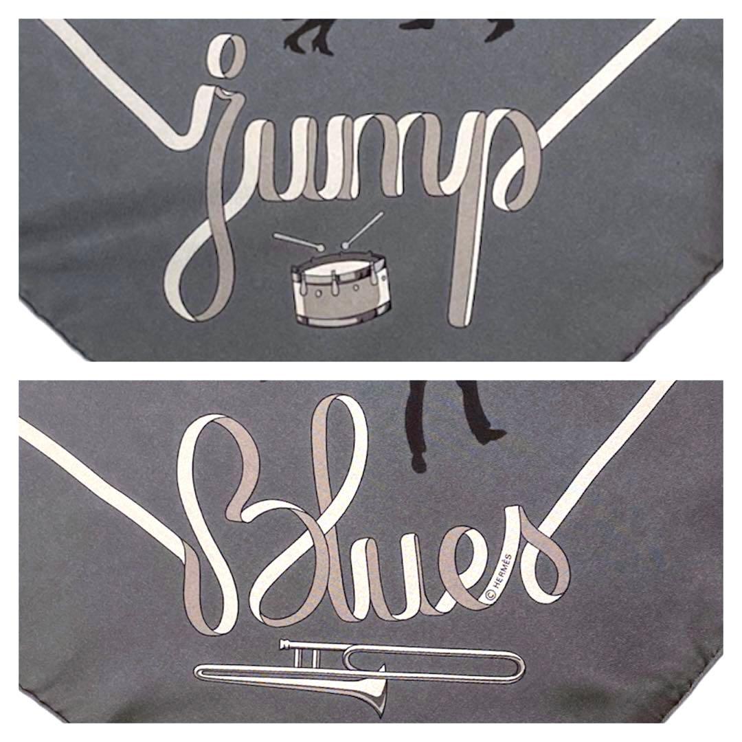 希少 極美品 エルメス シルクスカーフ カレ90 ブギウギ jazz ジャズ