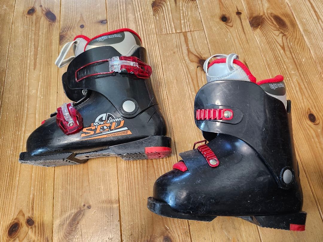 ジュニアスキーセット 板120cm ブーツ21cm ストック95cm