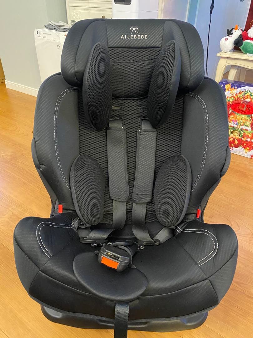 美品 エールべべ スイングムーンプレミアムＳ　ジュニアシート 説明書付　ブラック