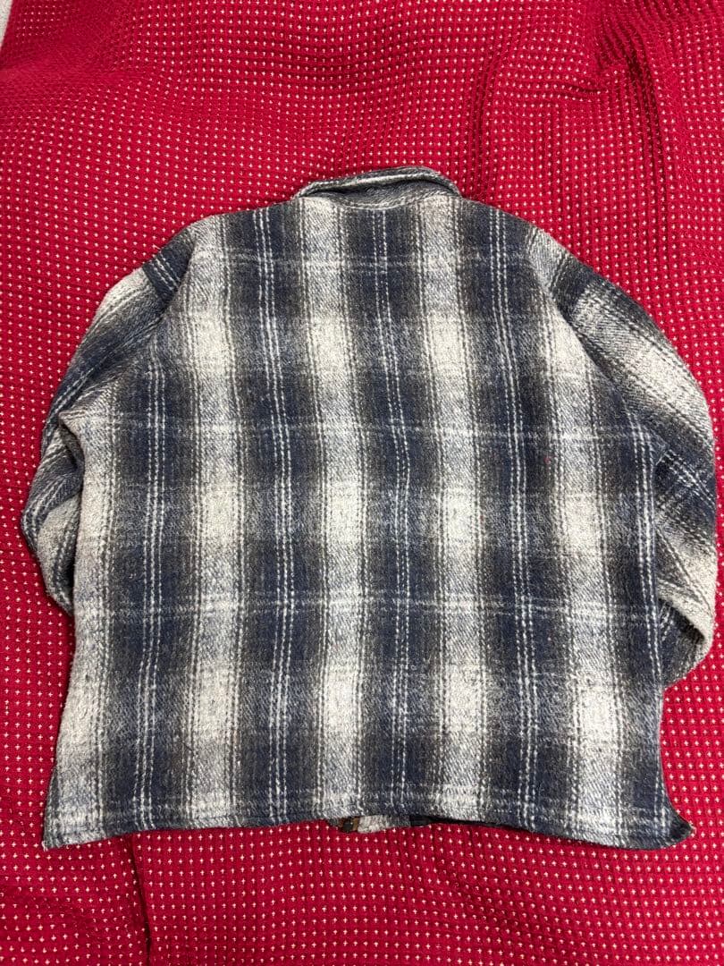 80s ヴィンテージ earth ragz チェックジャケット オンブレ