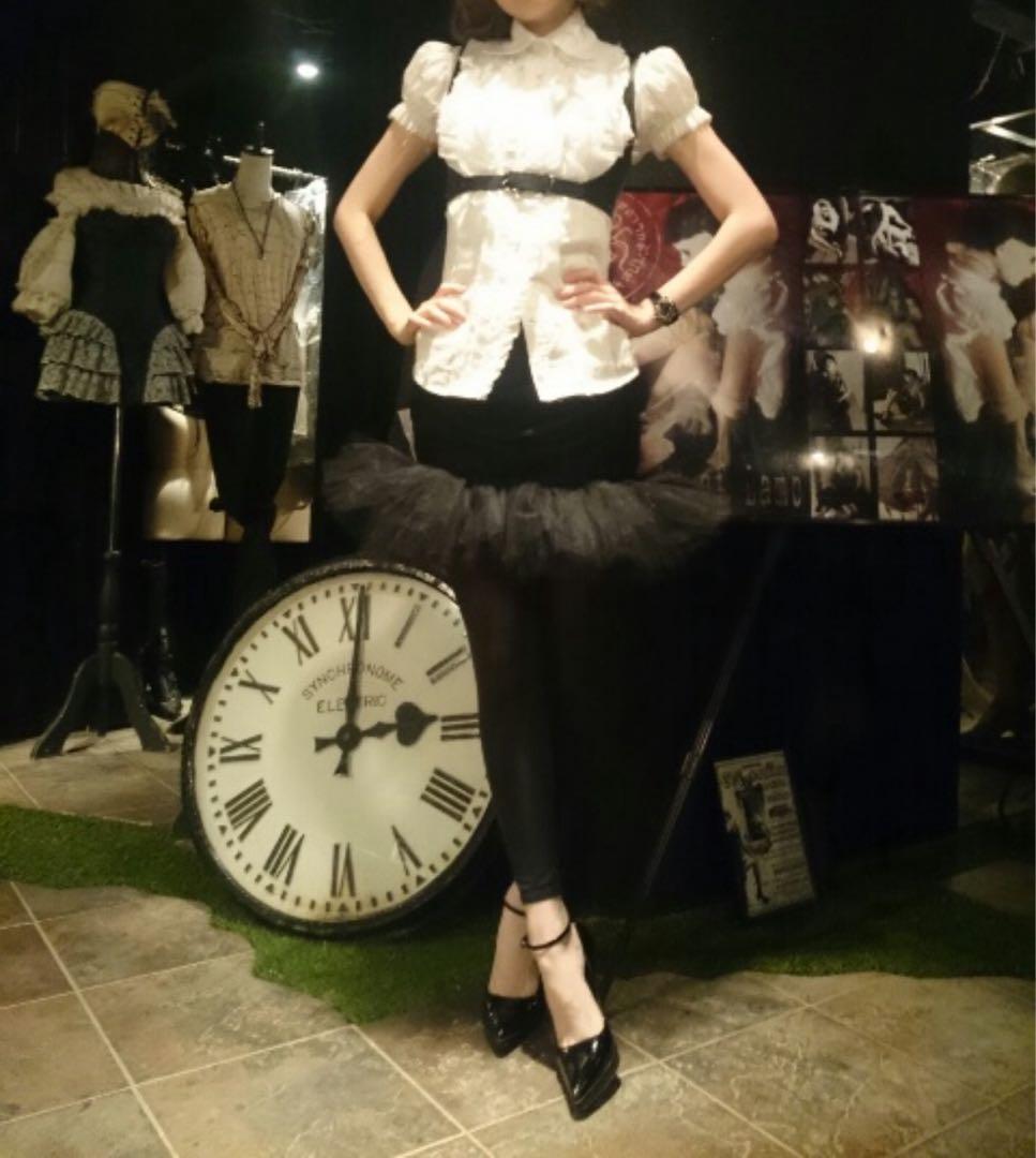 alice auaa レースチュールスカート黒