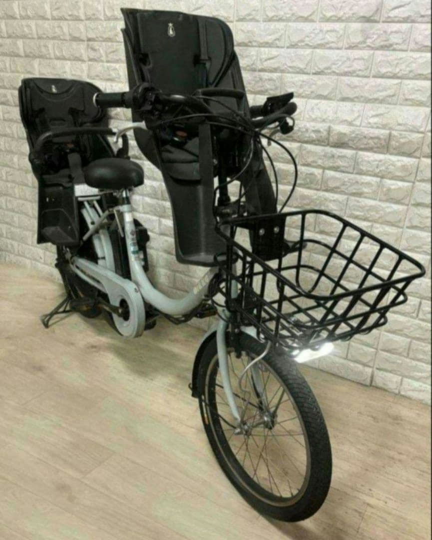 ✨美品✨室内保管✨純正チャイルドシート✨ブリヂストンビッケ2ｅ子供乗せ電動自転車