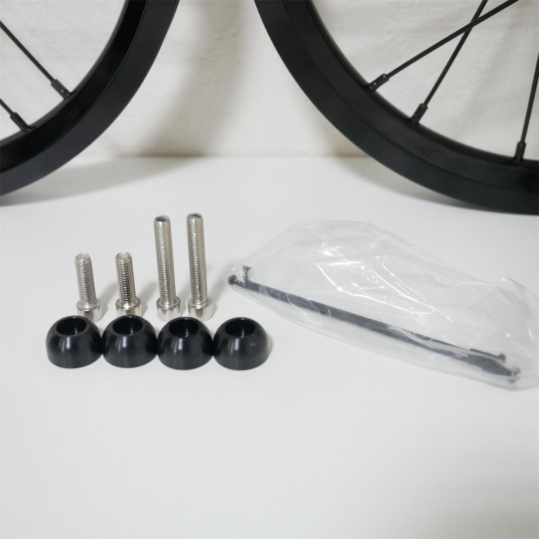 新作　dahon k3 用　ホイールセット　14インチ　3速 オールブラック