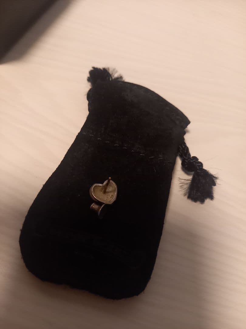 クロムハーツ　CHROME HEARTS ハートスタッドピアス 片耳用