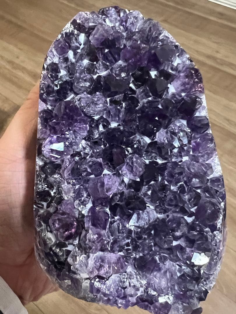 超大　最高品質アメジストドームミニクラスター　共生タイプ　希少　台座込み送料安い