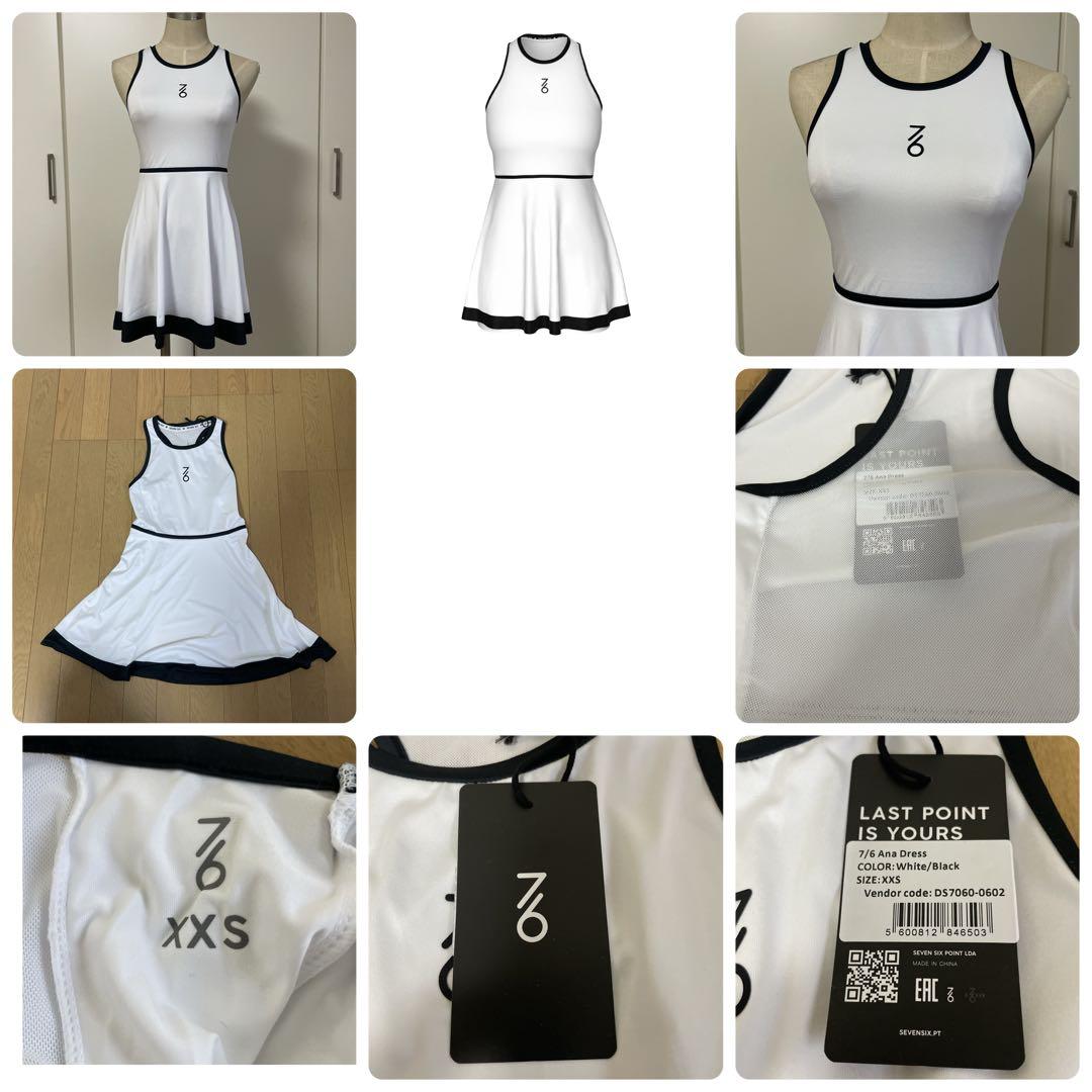 日本初上陸　セブンシックス　テニスウェア　ワンピース　ホワイト