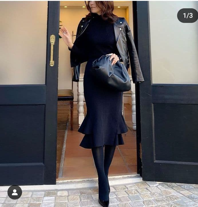 シソラス SYSORUS タイトラッフルニットスカート36