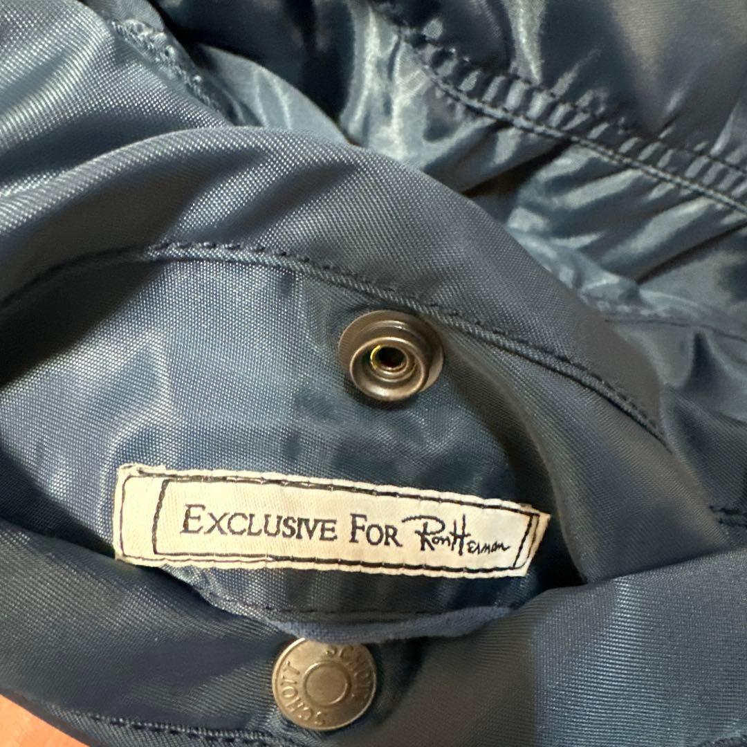 新品未使用 SCHOTT ロンハーマン MA-1フライトジャケット ネイビー M