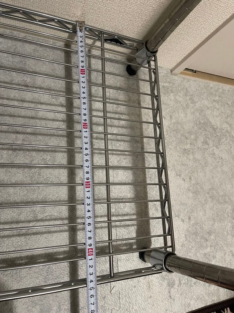  ERECTA シェルフスクリーン付き　スチールラック　ハンガーラック