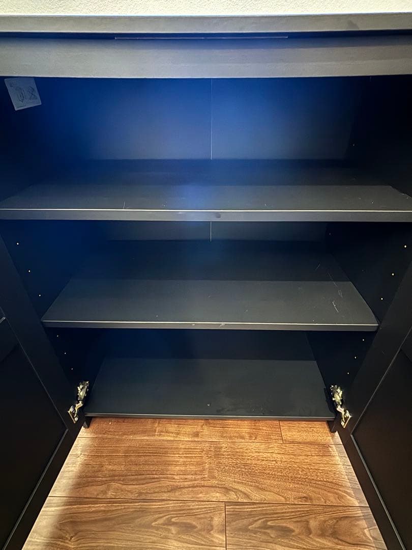 （完成品 組立品）IKEA キャビネット　ブリムネス　BRIMNES ブラック