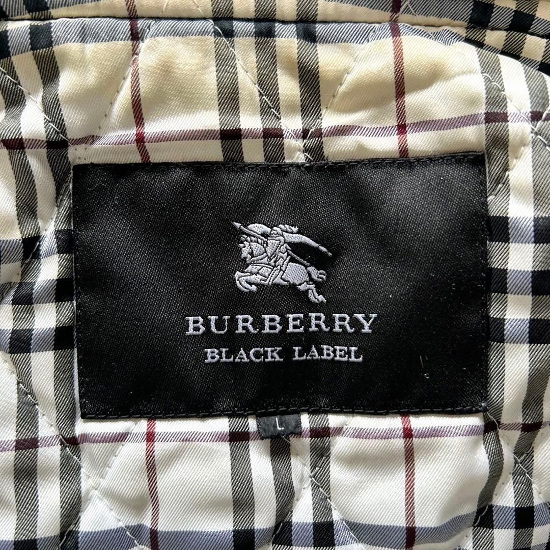 バーバリーブラックレーベル ダッフルコート カシミヤ混 裏地