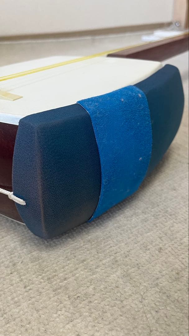 三味線本体 白/青 3弦【ケース付き】