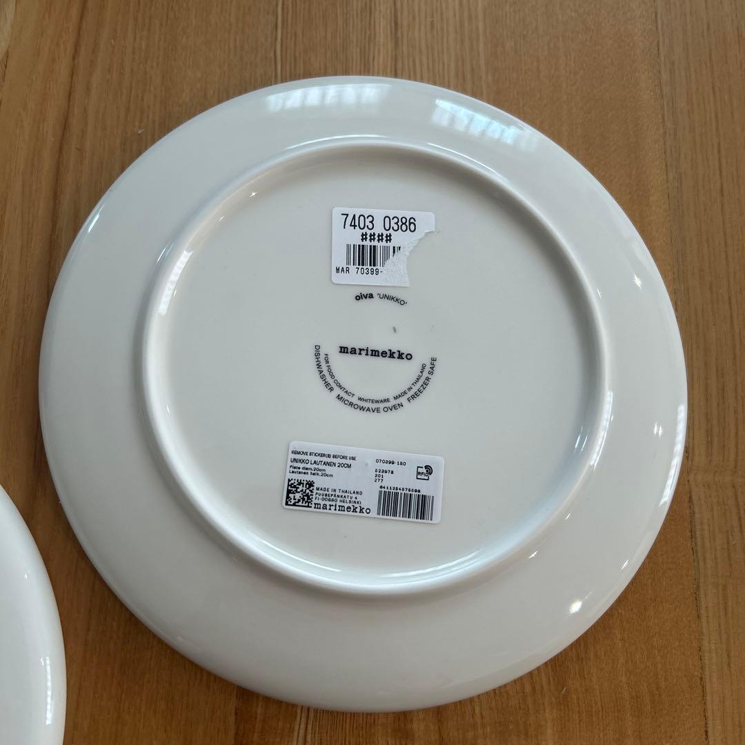 マリメッコ　ウニッコ　プレート　20センチ