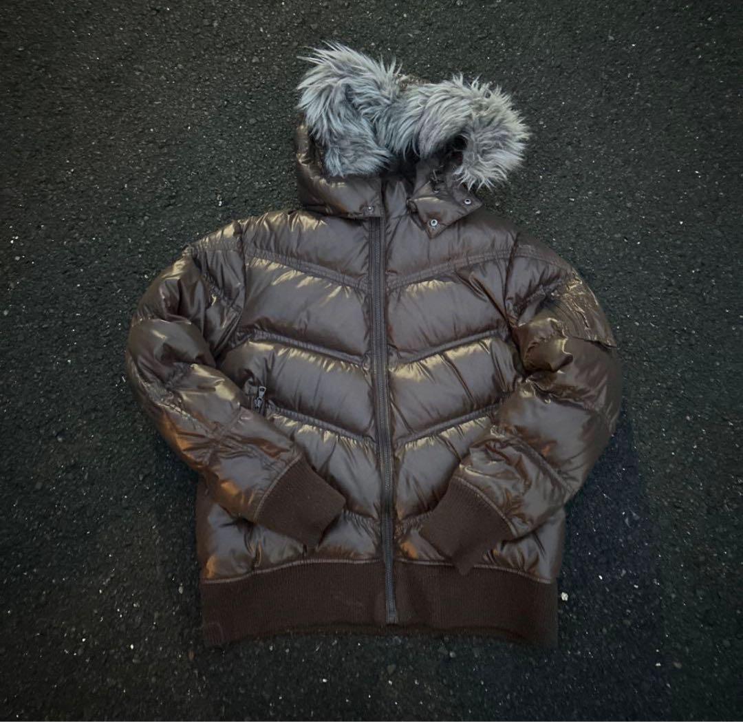 00s オールドユニクロ old uniqlo ファーダウン y2k - メルカリ