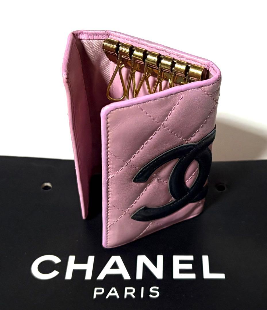 ゆりこ様専用！CHANELシャネル☆キルティングピンク6連キーケース