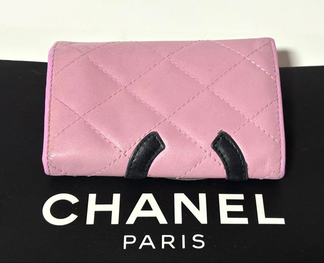 ゆりこ様専用！CHANELシャネル☆キルティングピンク6連キーケース