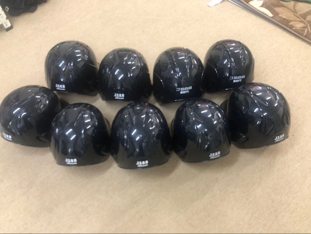 野球両耳ヘルメット（JSBB公認） 9個セット