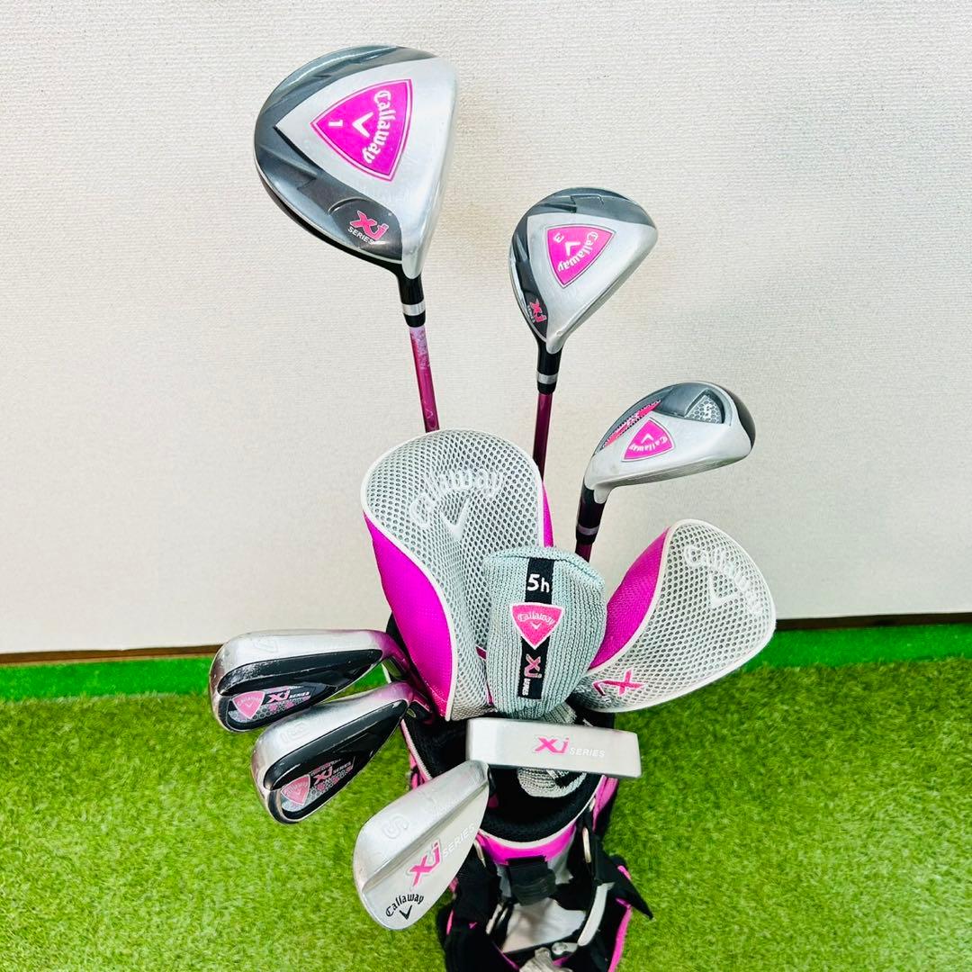 良品 キャロウェイ XJ SERIES ジュニア ゴルフ 7本 セット 初心者