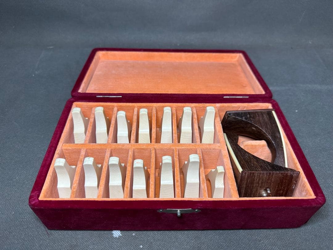 琴柱 筝柱 天然素材 14個セット 和楽器御琴箱付 和琴 琴用