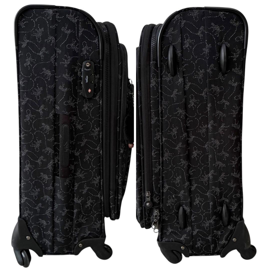 Kipling キプリング 動物柄 ブラック キャリーケース 中型 旅行