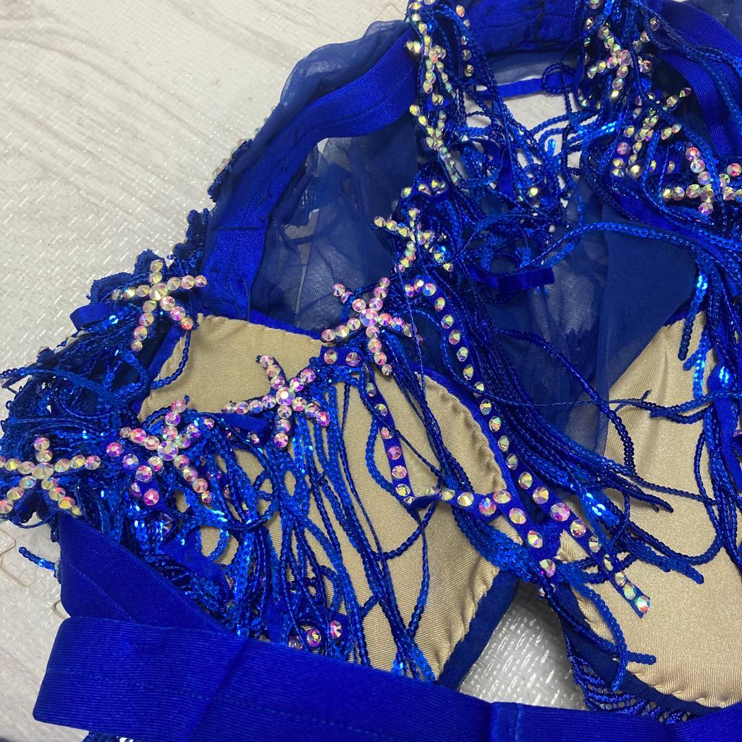 ベリーダンス衣装　ブルー