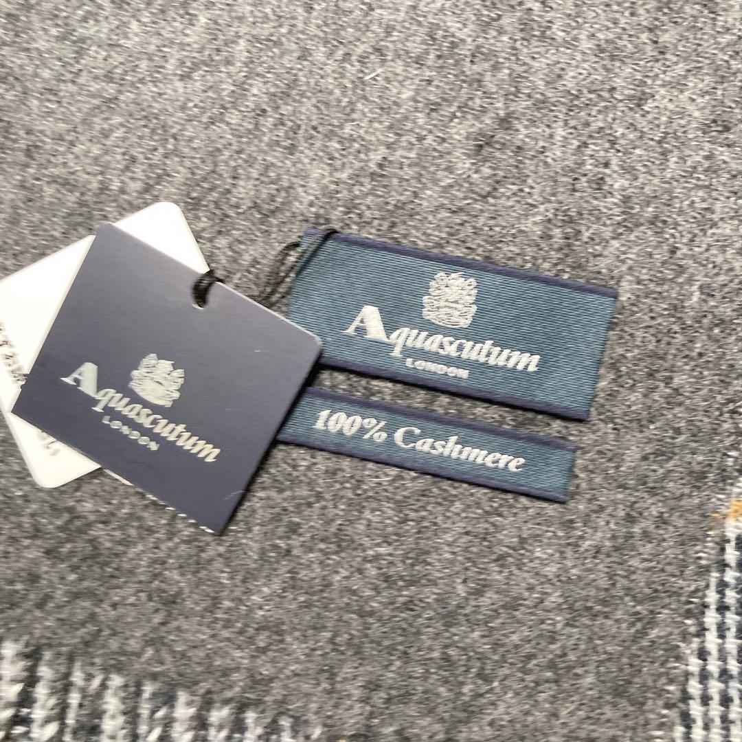 M12257 Aquascutum カシミアマフラー & DAKS 手袋