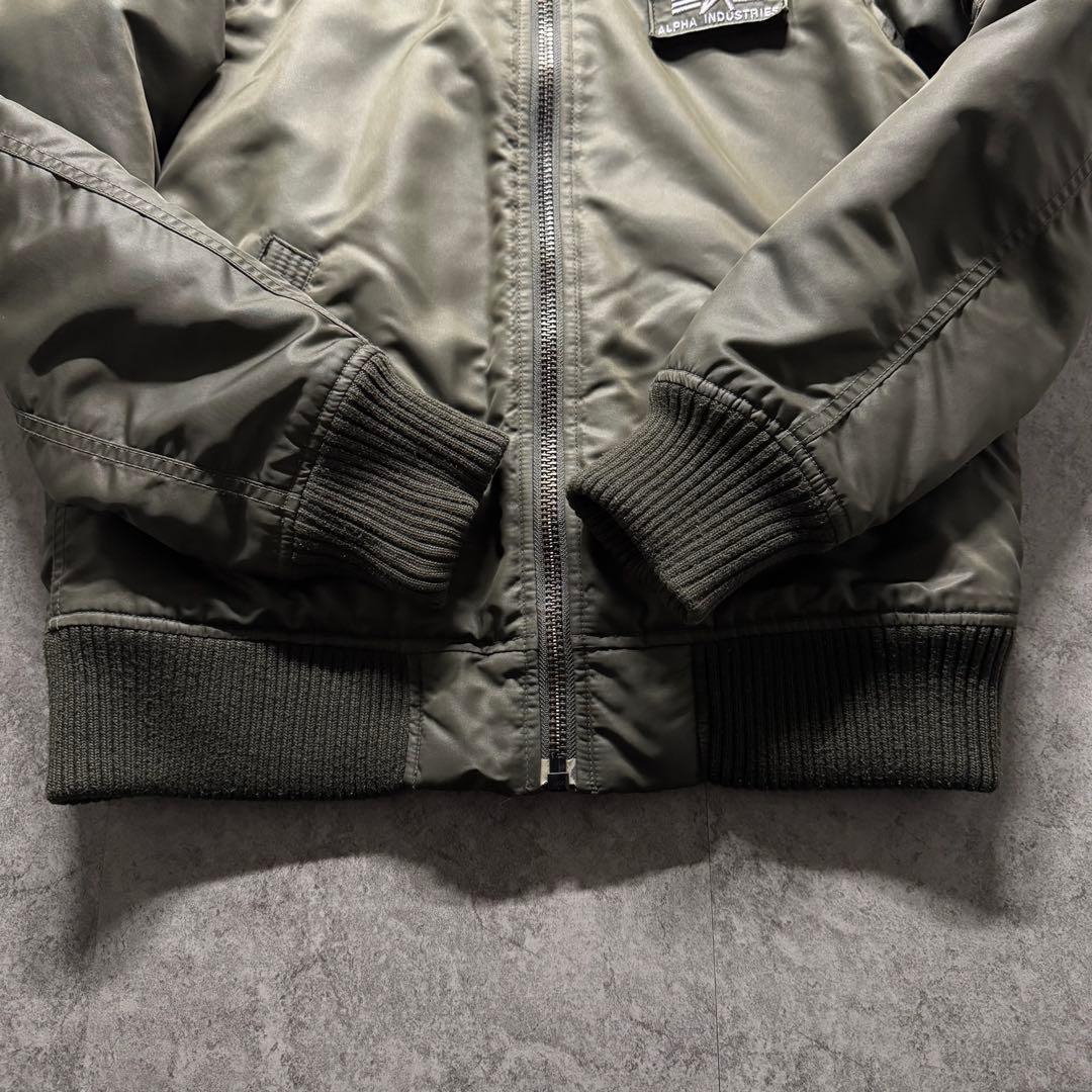 【大人気】alpha hooded ma-1 フライトジャケット　裏キルティング