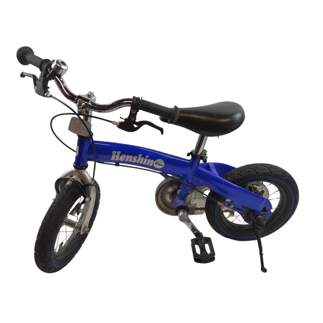 送料無料) へんしんバイク 12.5インチ キッズ自転車 ブルー
