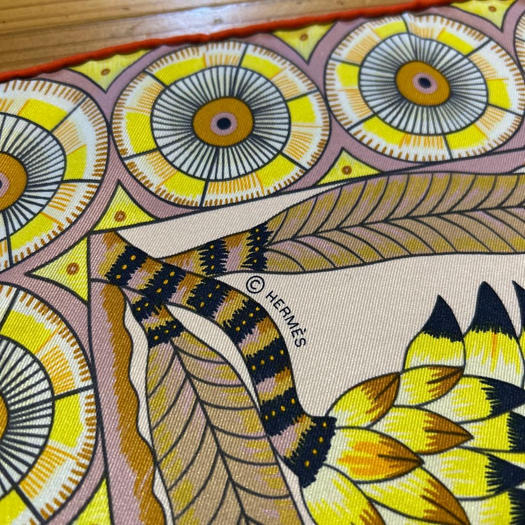 m*o様 エルメス　カレ70 サバンナのダンス　シルク100%