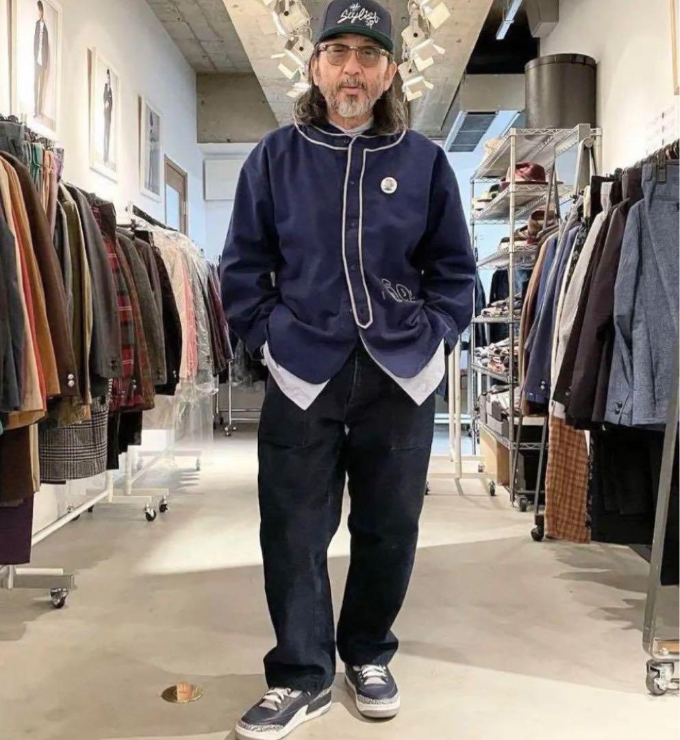 テンダーロイン tenderloin ベースボールシャツ サイズM ネイビー