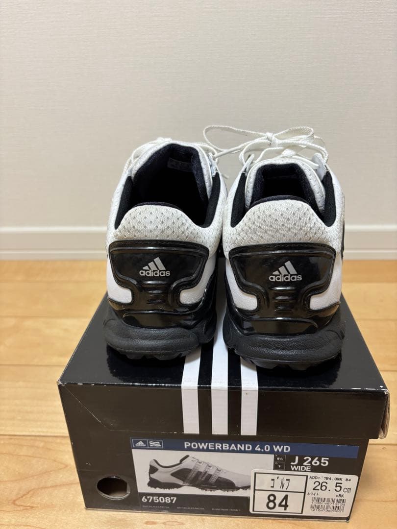 adidas POWERBAND 4.0 WD ゴルフシューズ 26.5cm