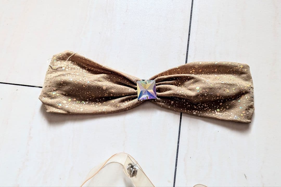 ベリーダンス 衣装 エジプト製 Eman Zaki ベージュ ゴールド