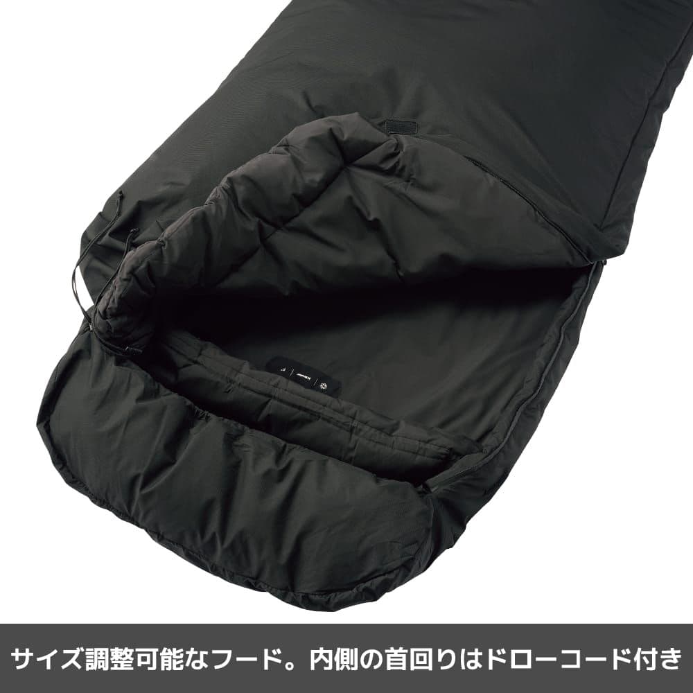 限定 エックスシェルター 断熱α プレミアムシュラフ ブラック XShelter