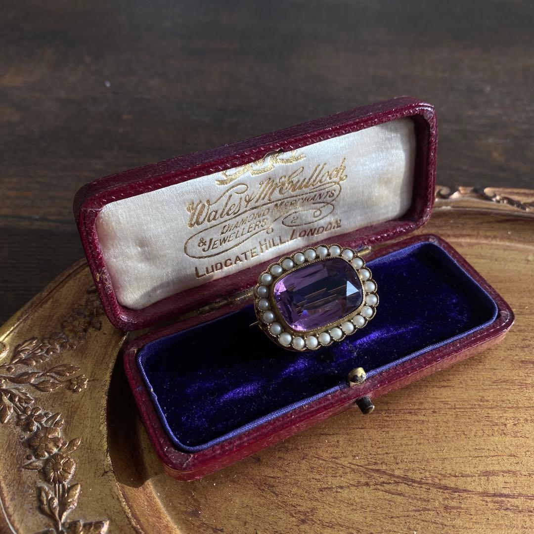 最終価格】英国アンティークジュエリーボックスWales&Mcblloch