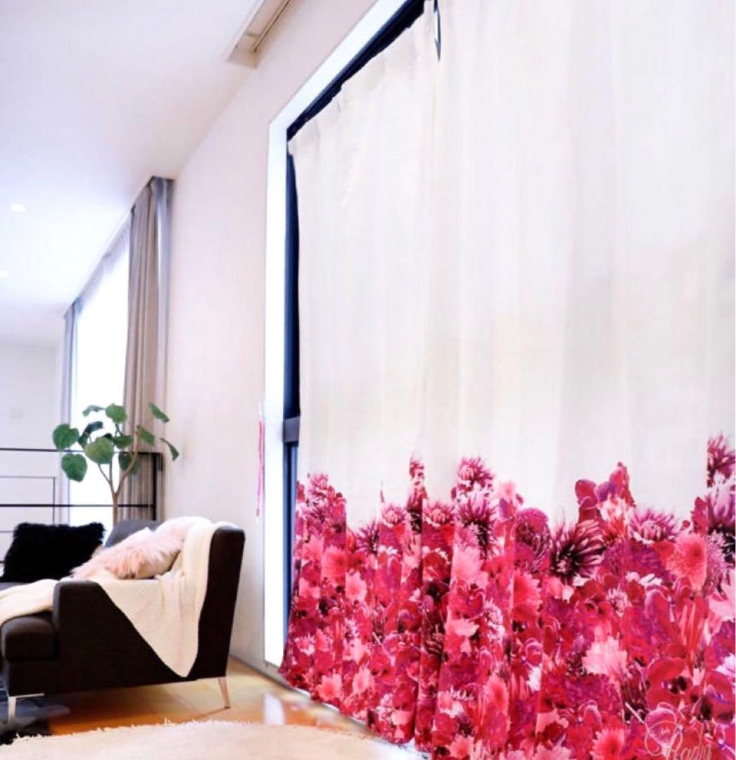 入手困難✨平成ギャル♡Rady レディー リゾフラ柄 カーテン 2枚組