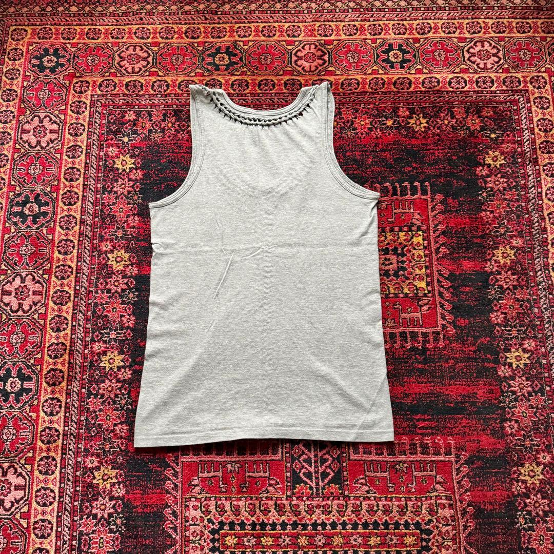 07ss ナンバーナイン 編み込み タンクトップ サイズ2 グレー