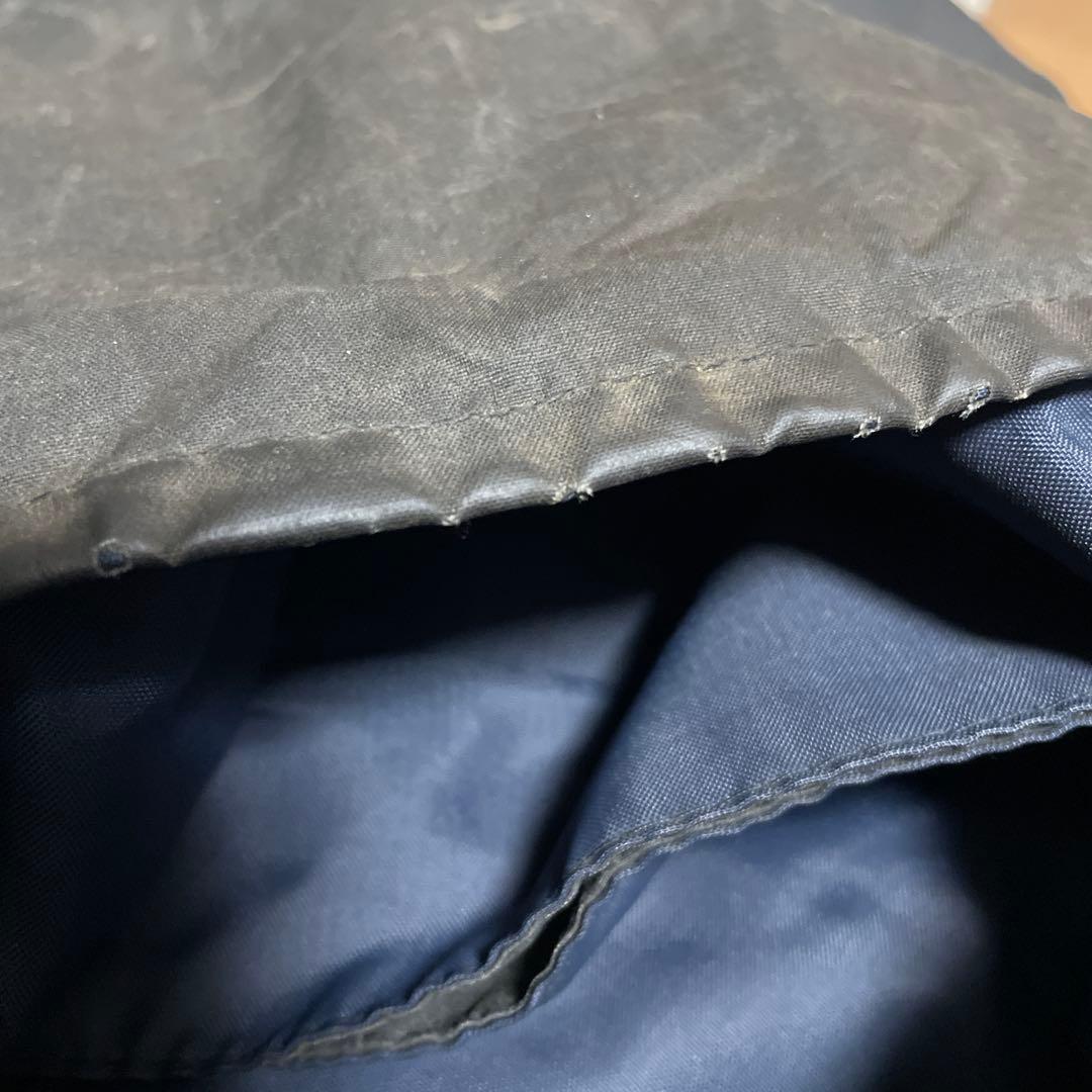 希少2ワラント【barbour】バーレー オイルドロングコート 良サイズ36 紺