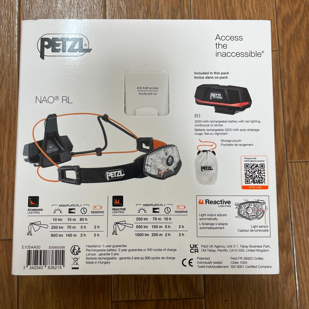 新品未使用 未開封 PETZL NAO RL 1500ルーメン 本体セット - メルカリ