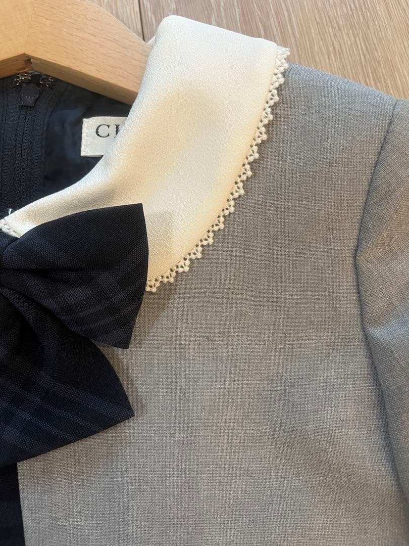 CHOPIN ショパン　格子柄アンサンブル ワンピース ボレロ 入学式　卒園式