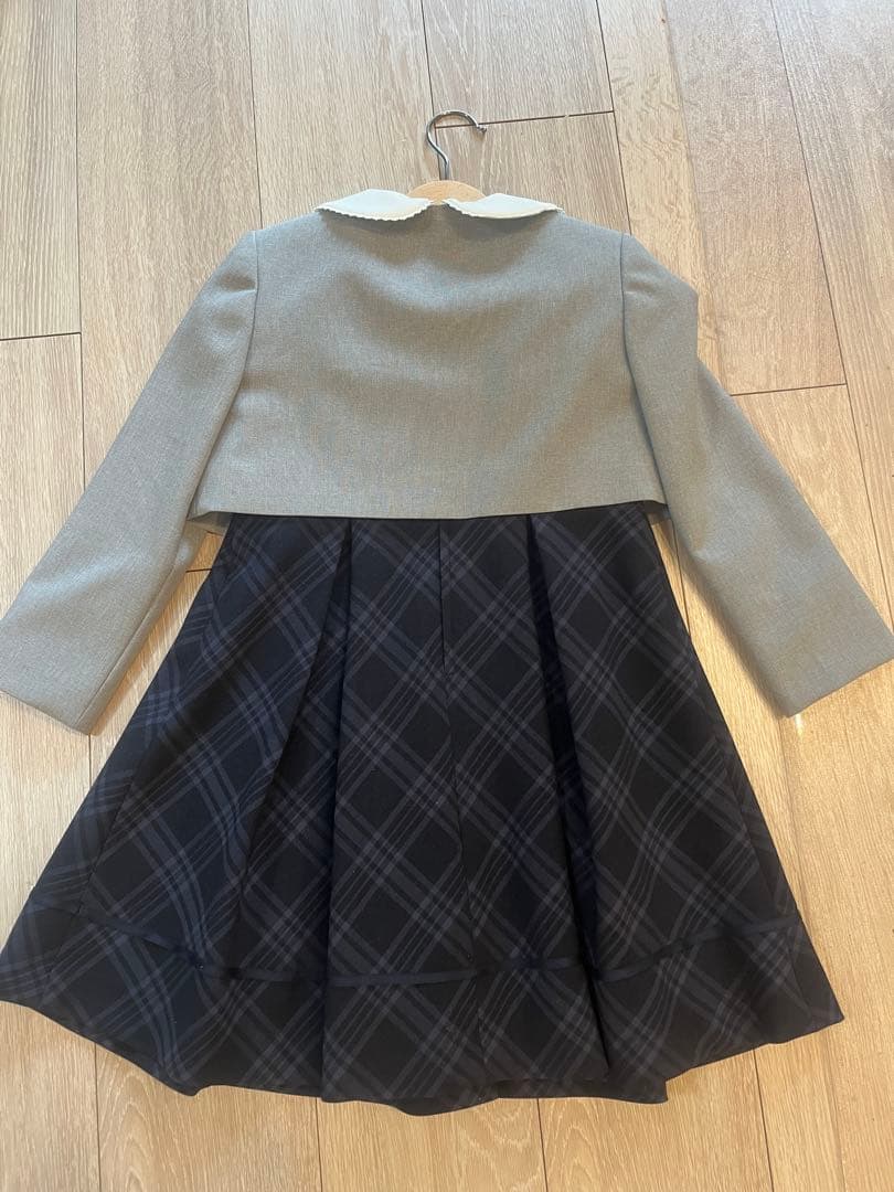 CHOPIN ショパン　格子柄アンサンブル ワンピース ボレロ 入学式　卒園式