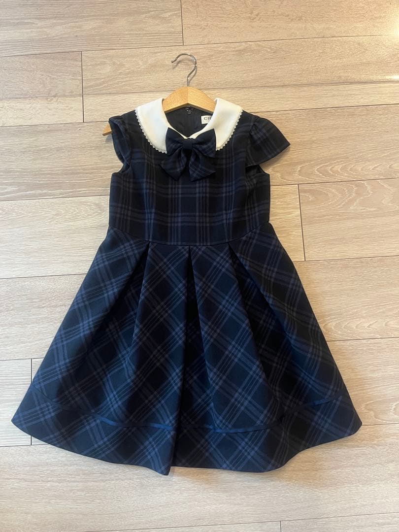 CHOPIN ショパン　格子柄アンサンブル ワンピース ボレロ 入学式　卒園式