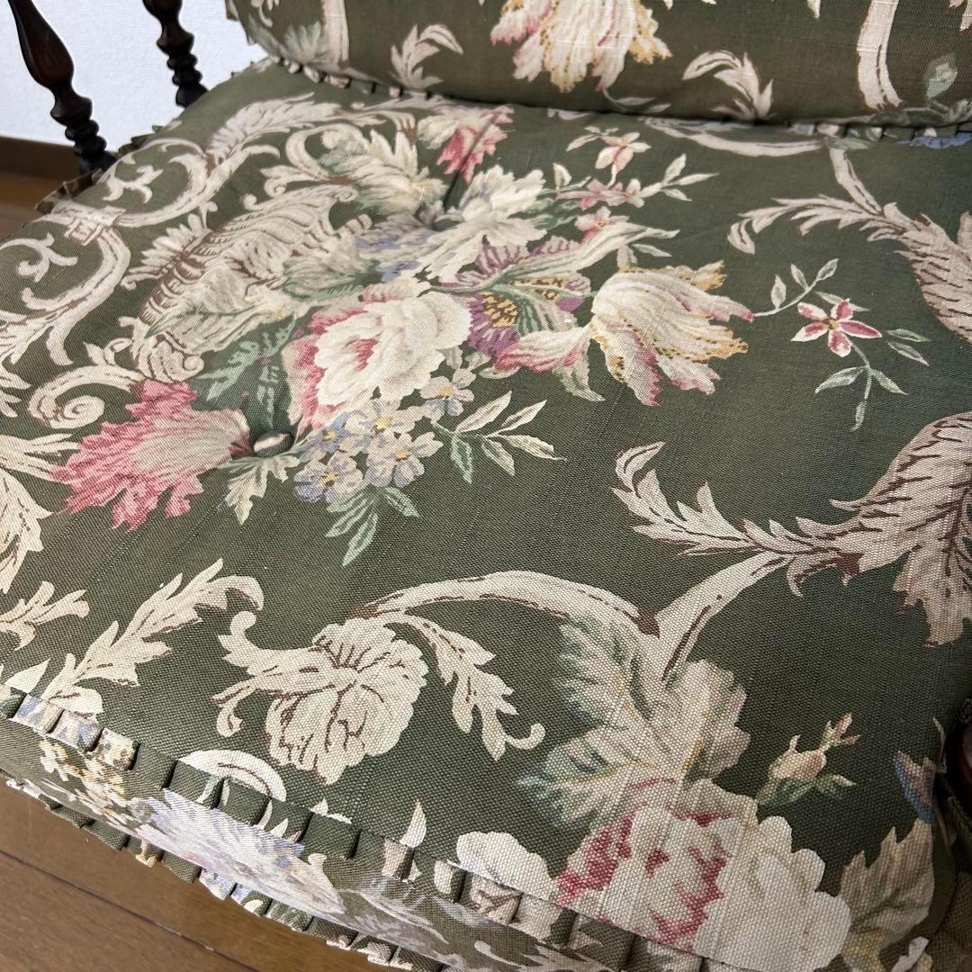 カリモク　コロニアル　リクライニング　アームチェア