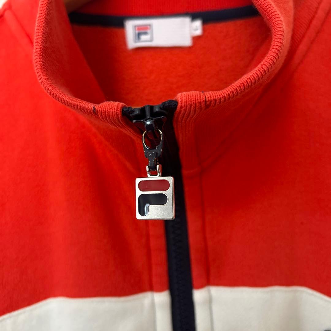 フィラ　ロゴ刺繍 ジップアップ ジャージ トラックジャケット　L