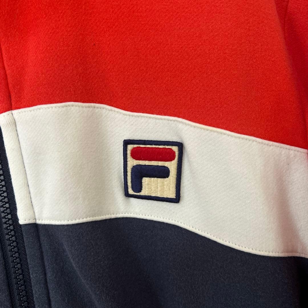 フィラ　ロゴ刺繍 ジップアップ ジャージ トラックジャケット　L