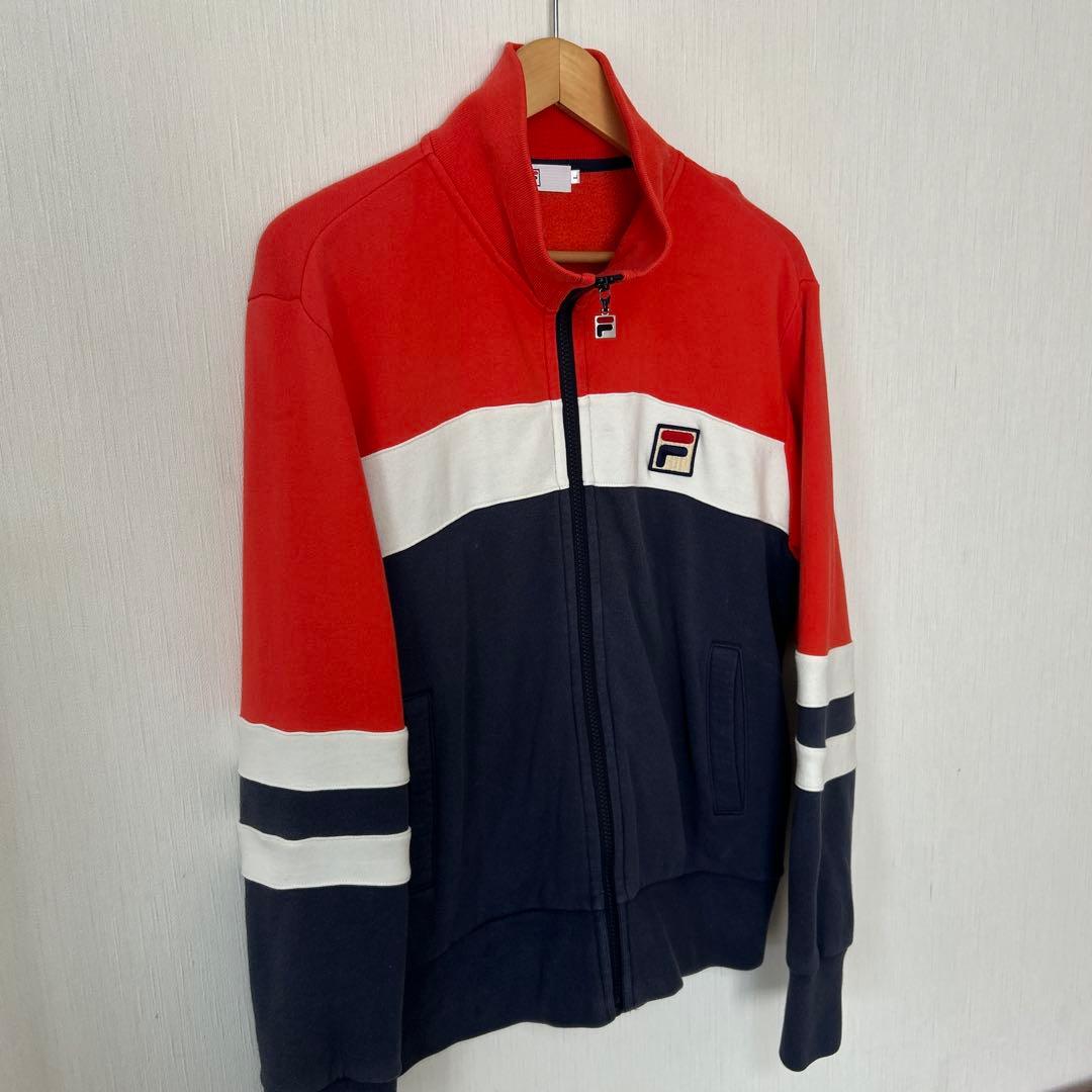 フィラ　ロゴ刺繍 ジップアップ ジャージ トラックジャケット　L