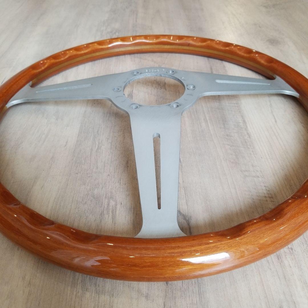 NARDI☆ナルディクラシックVITEウッドステアリング/シルバースポーク