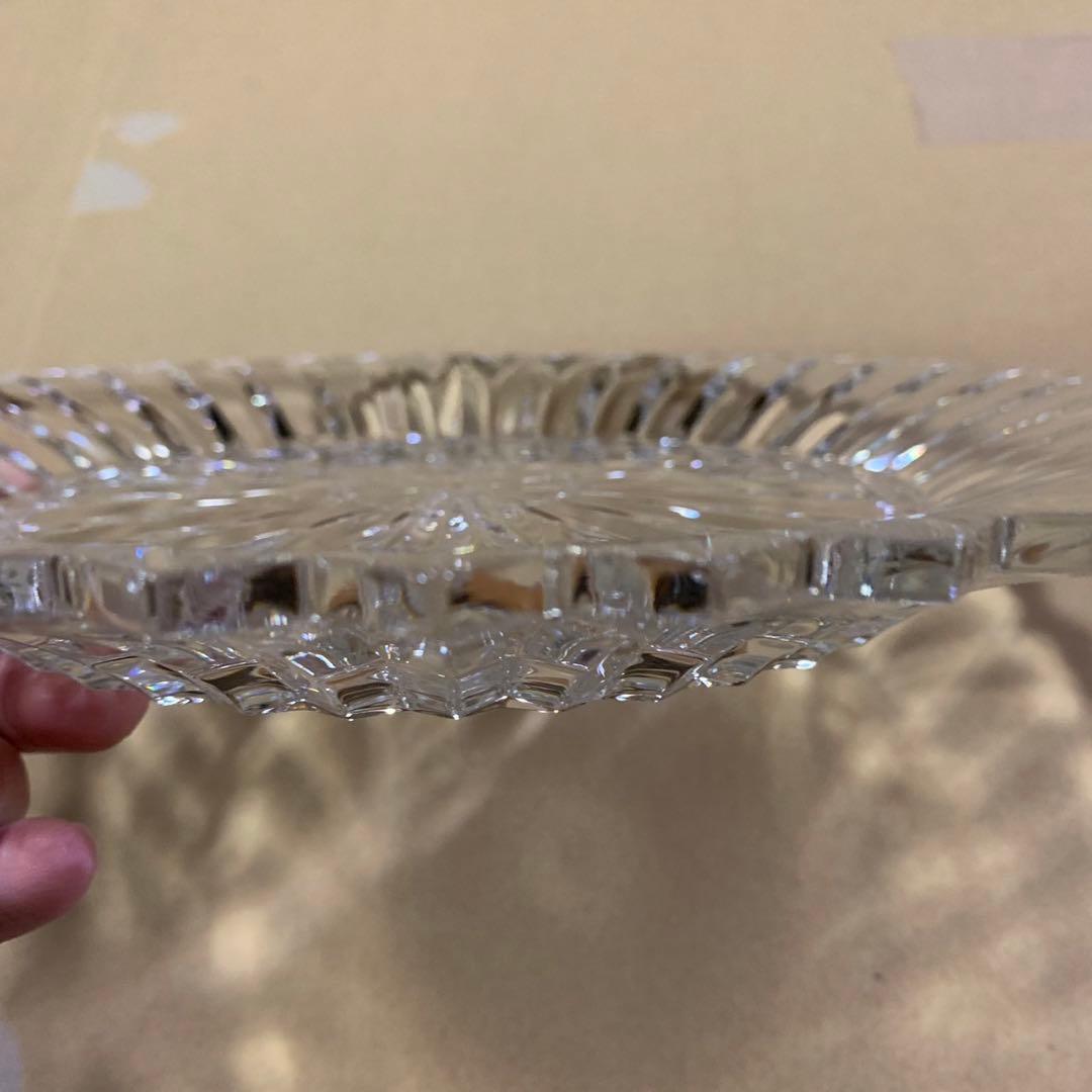 美品 バカラ ミルニュイ 大型 プレート 大皿 クリスタルガラス